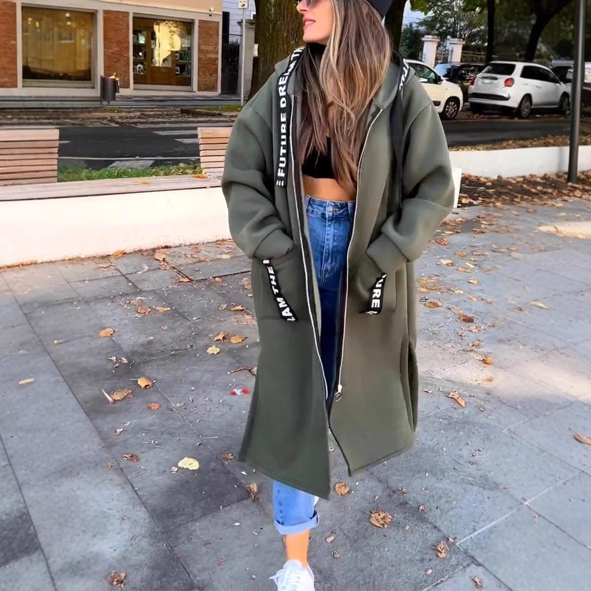 Marie | Pull long avec capuche
