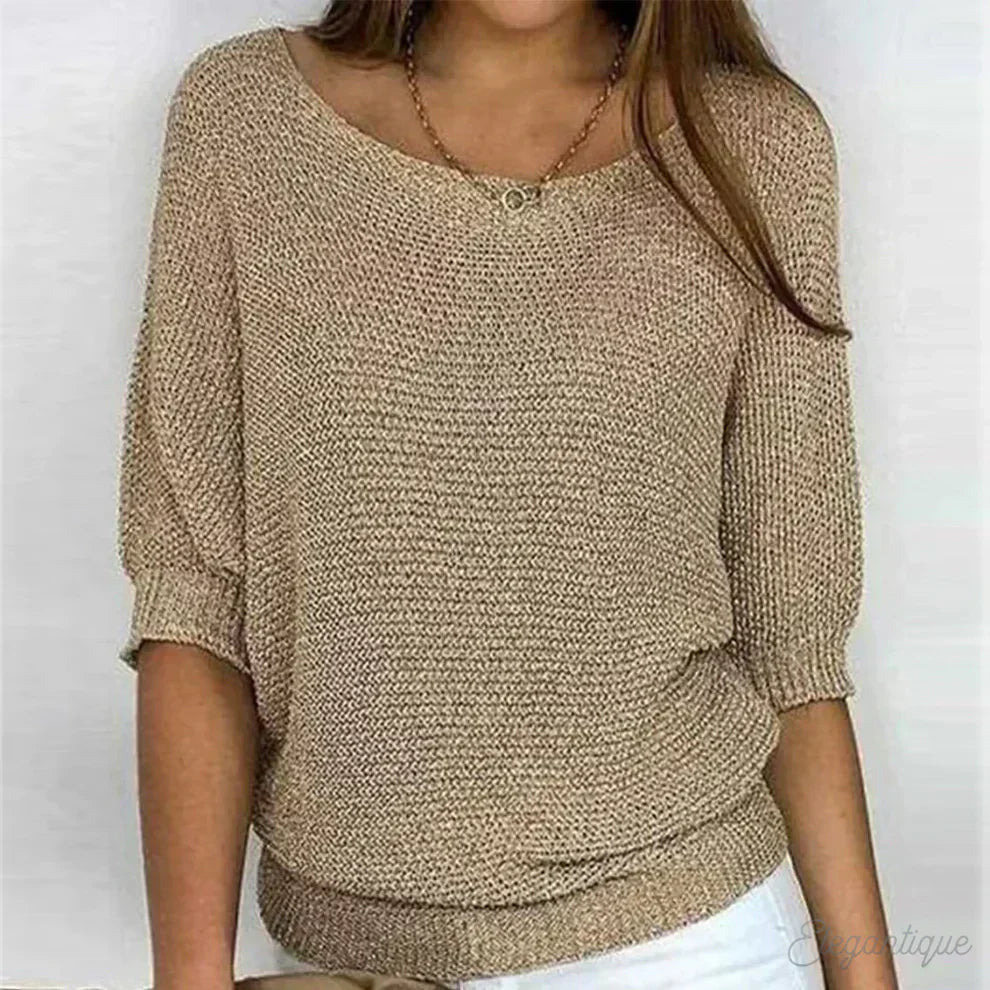 Louise | Top en maille décontractée