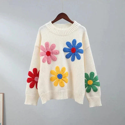 Louise | Pull moderne à fleurs