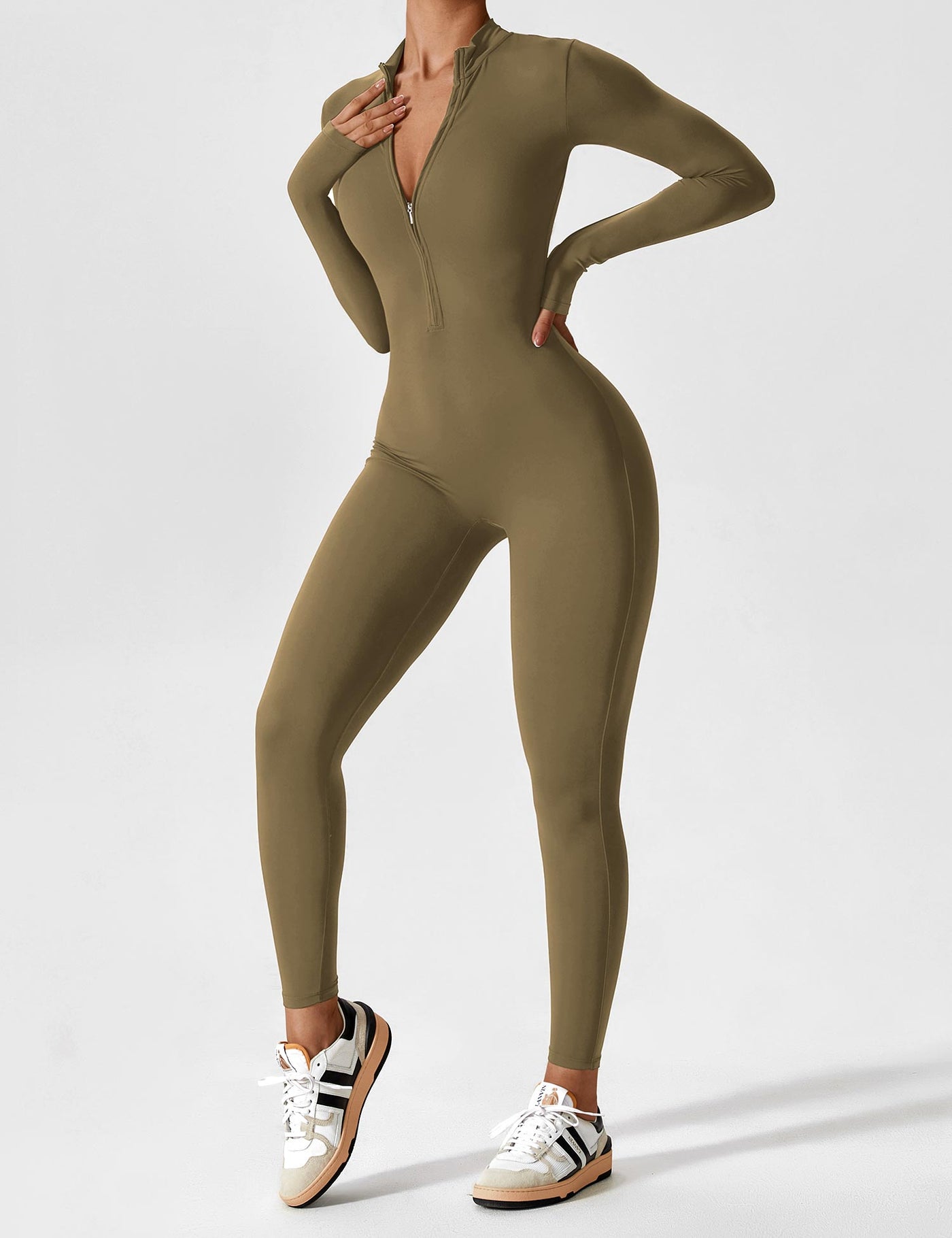 Ilene | Jumpsuit élégant avec fermeture éclair