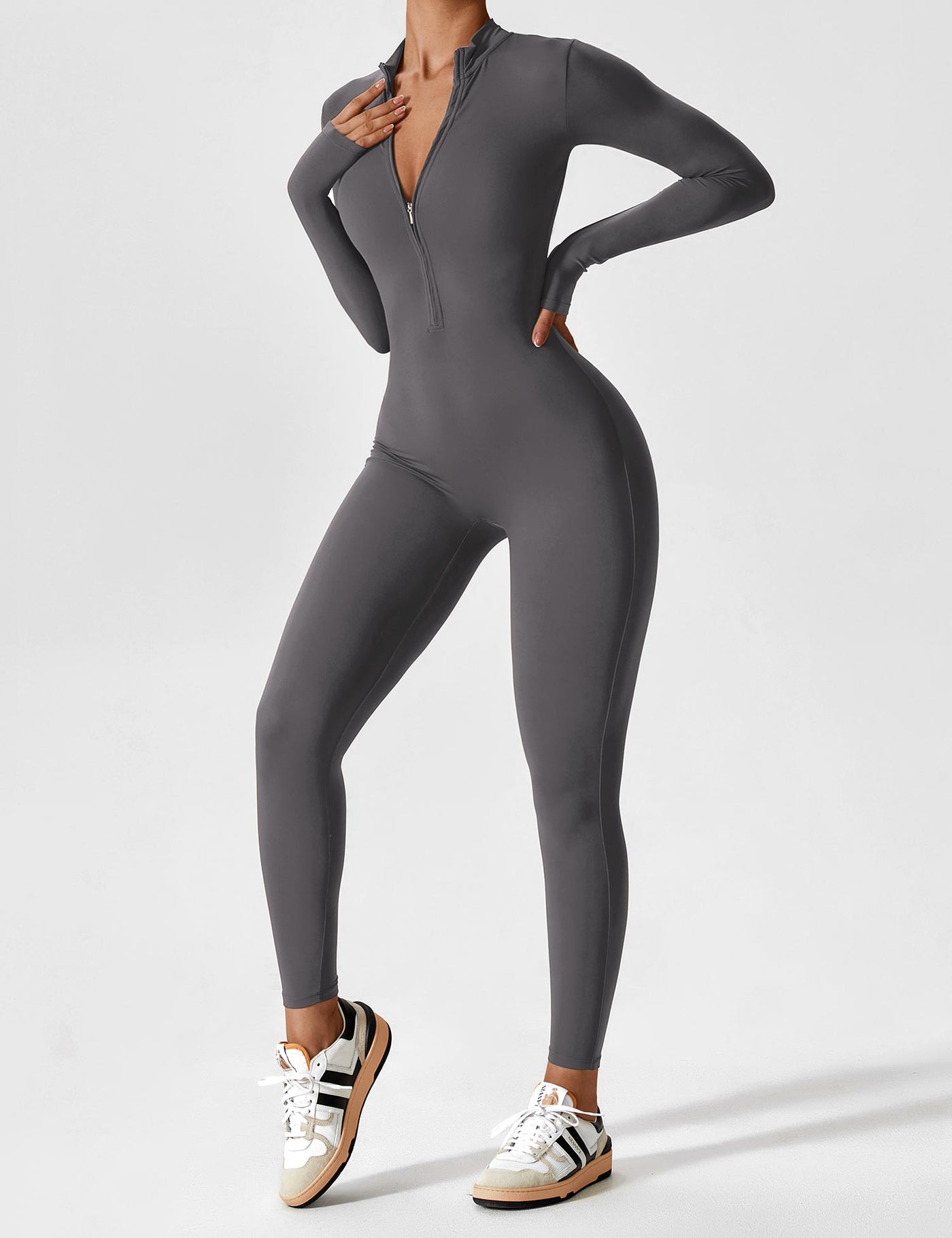 Ilene | Jumpsuit élégant avec fermeture éclair