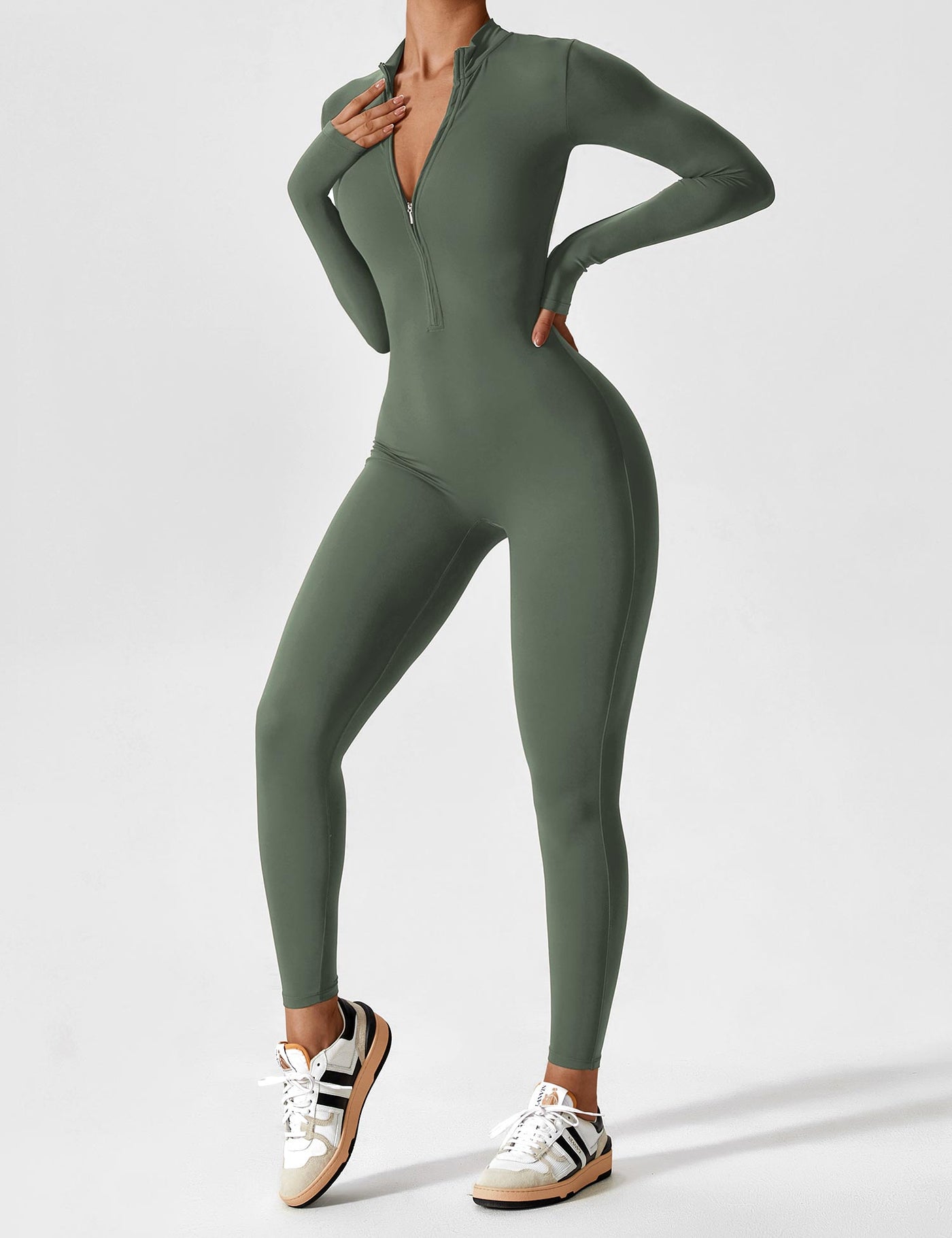 Ilene | Jumpsuit élégant avec fermeture éclair