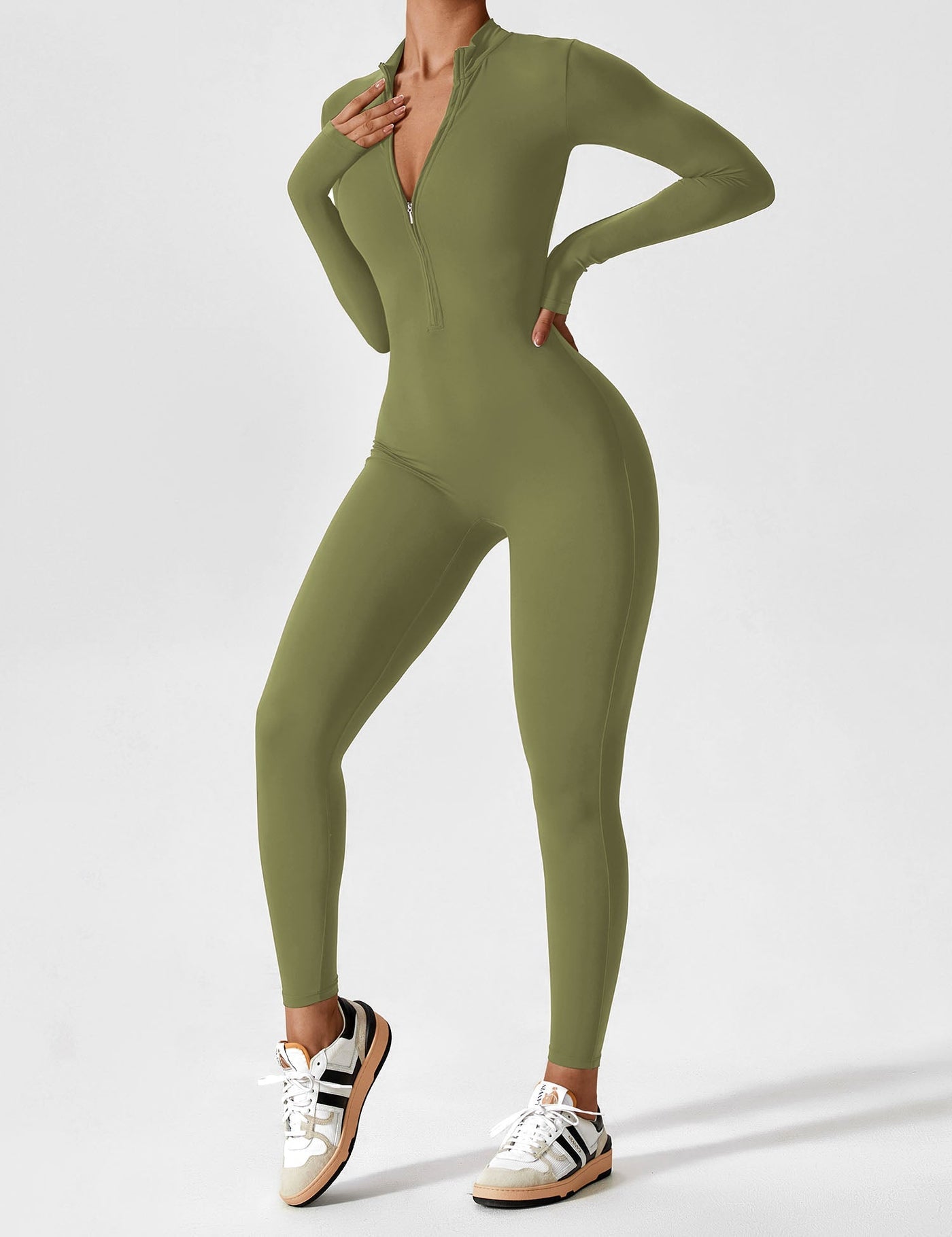 Ilene | Jumpsuit élégant avec fermeture éclair