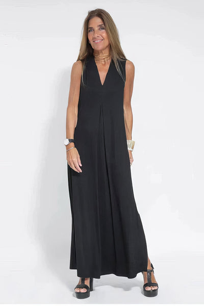 Camille | Robe longue élégante + cardigan assorti