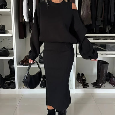 Céleste | Ensemble Sweatshirt sans manches et robe