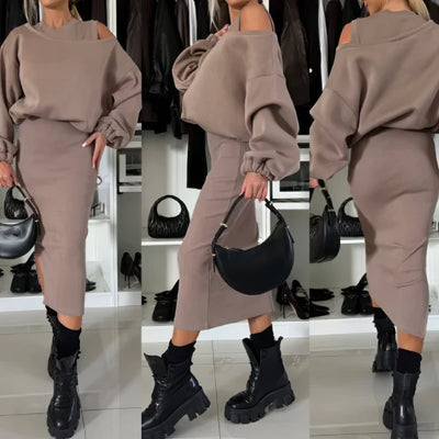 Céleste | Ensemble Sweatshirt sans manches et robe