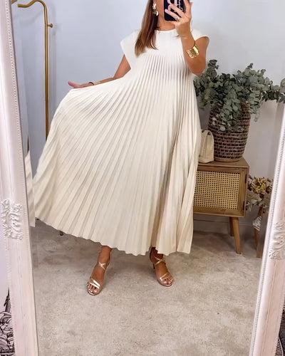 Aline | Robe plissée sans manches