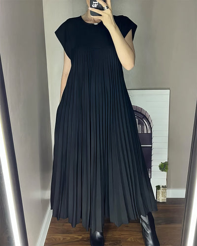 Aline | Robe plissée sans manches